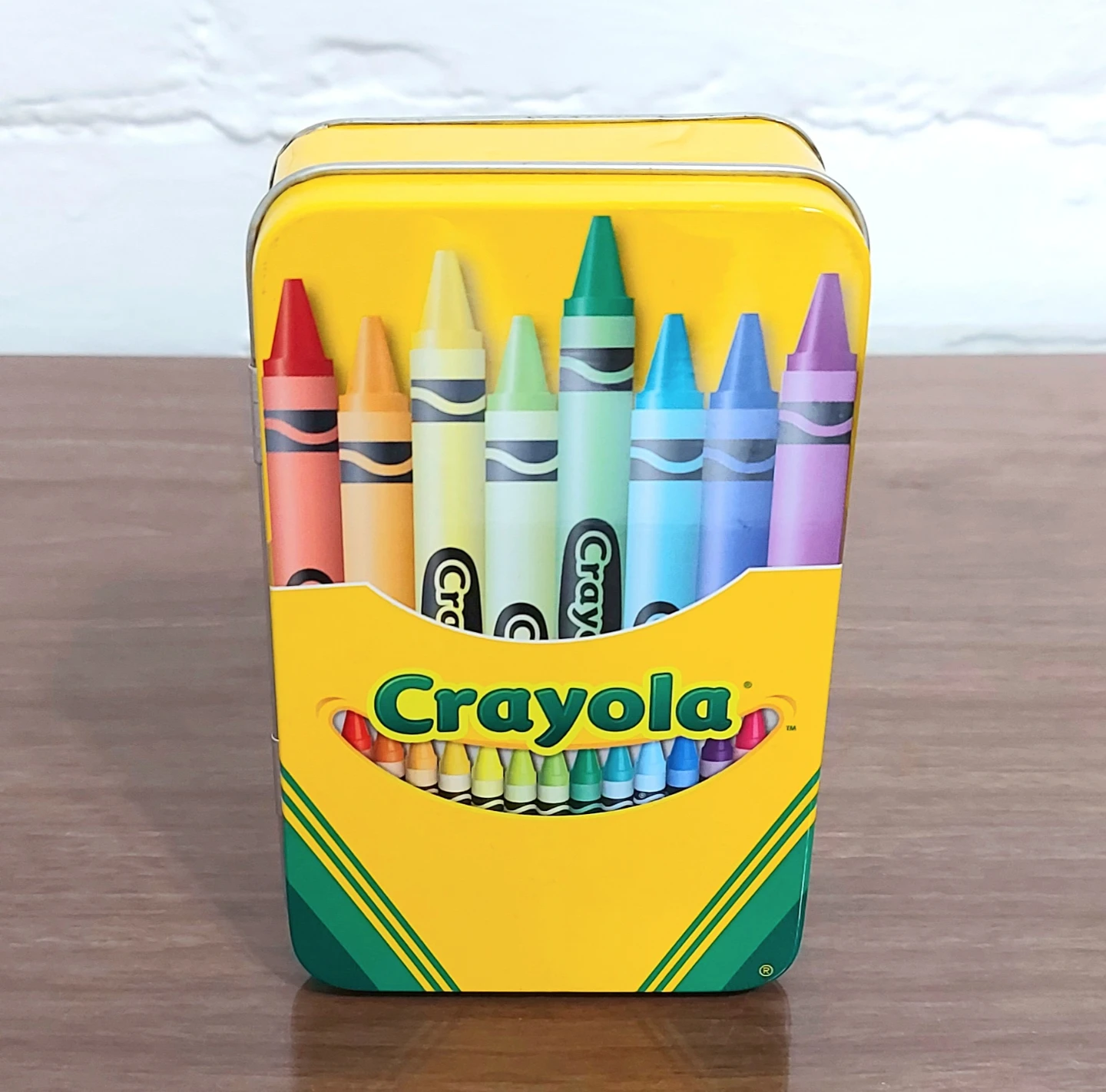 trade or $1 — Crayola crayons in metal tin - photo 3