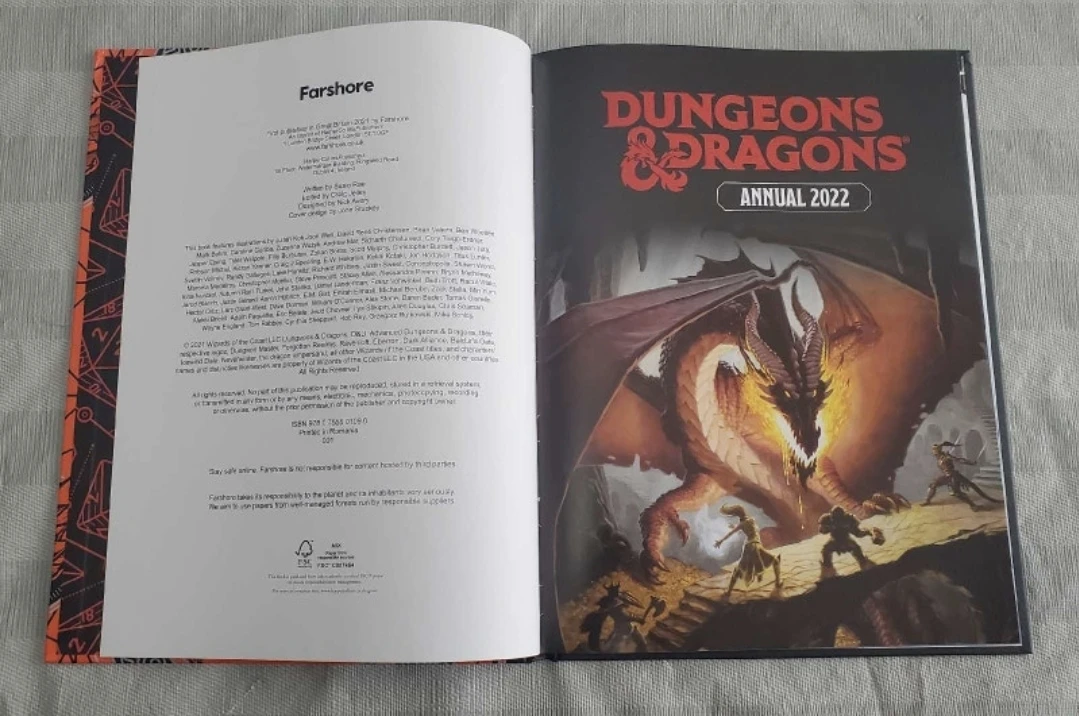 dungeons & Dragons annual 2022 hardcover book - photo 2