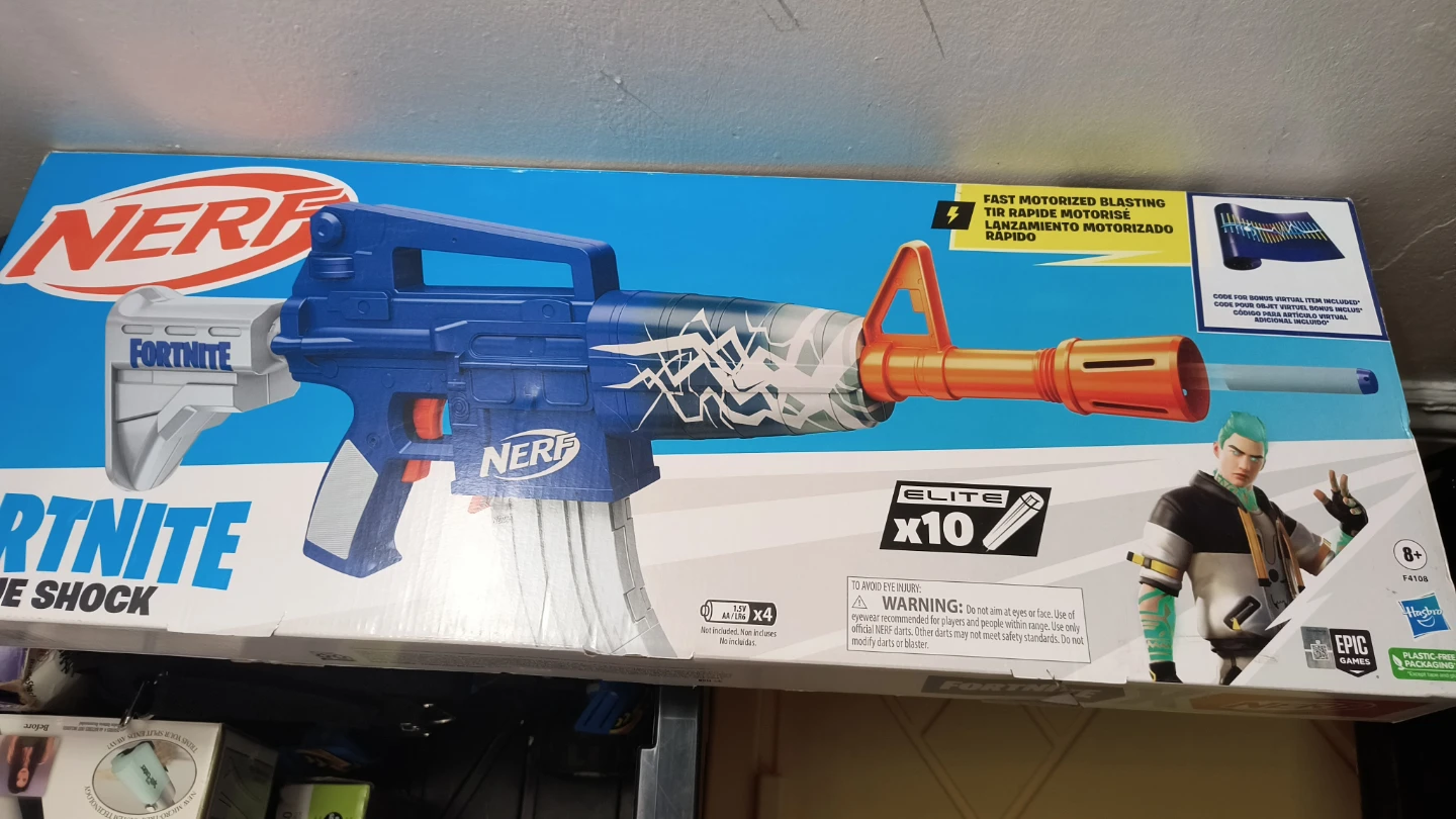 BRAND NEW Nerf Fortnite x Blue Shock Elite Dart Blaster - photo 3