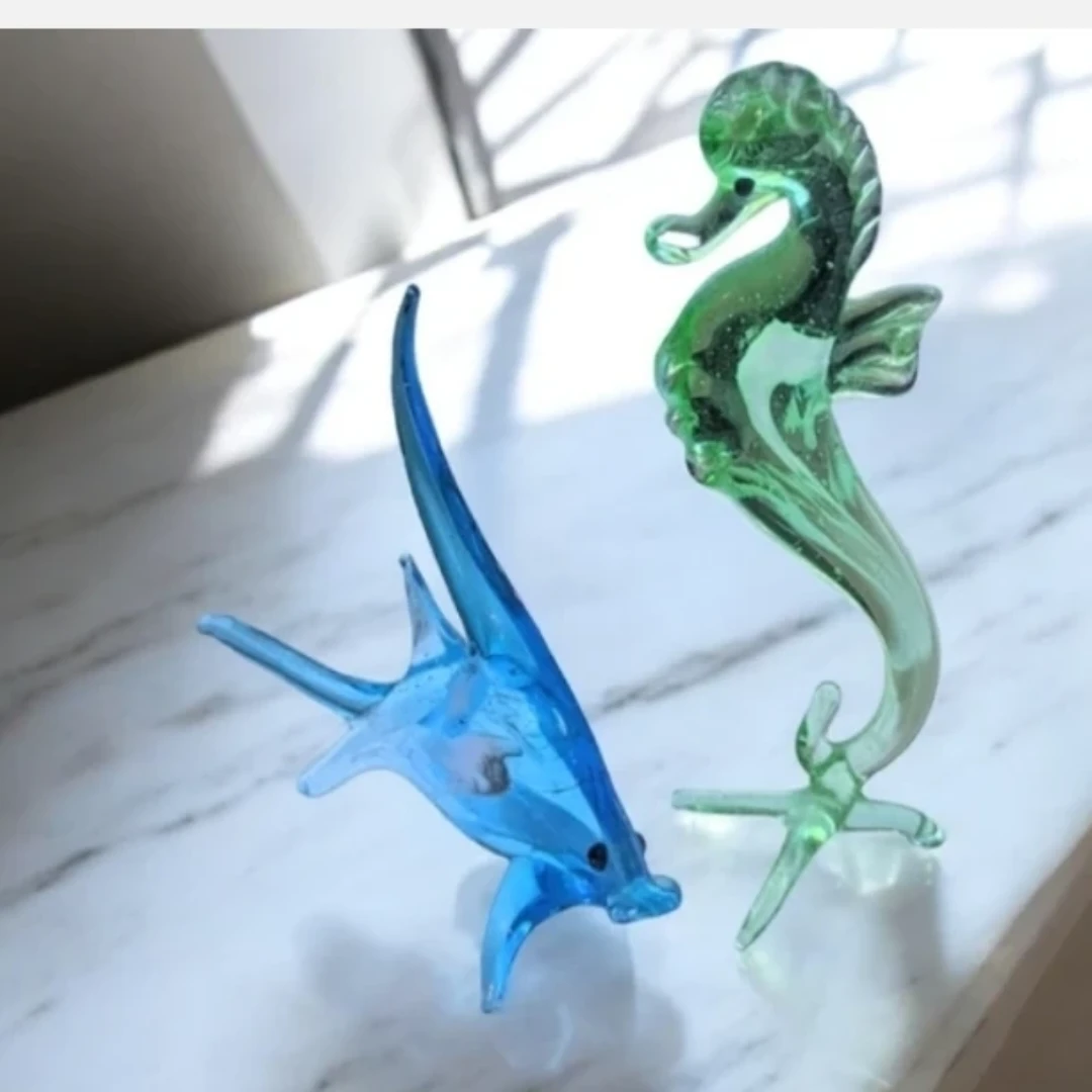 1965 Glass tropical Fish hand blown Glass - photo 3