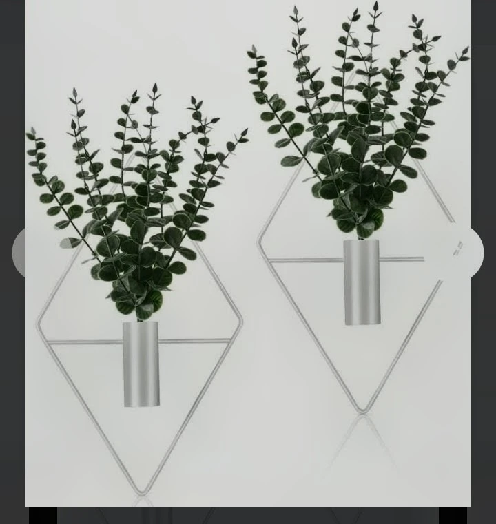 2 Sets Wall Planters with Artificial Plants - photo 3