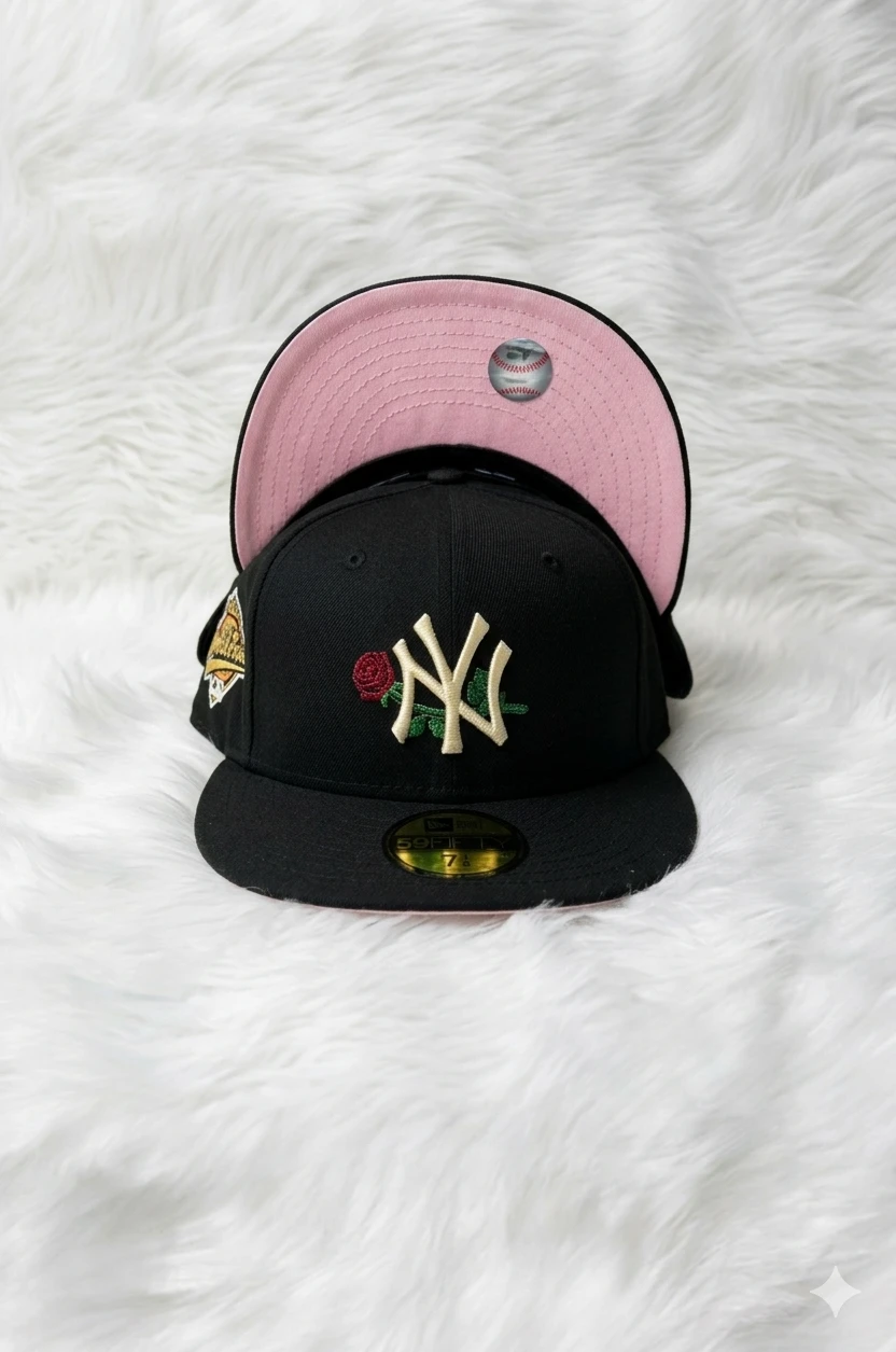New Era New York Yankees Black Rose Fitted Hat - photo 2