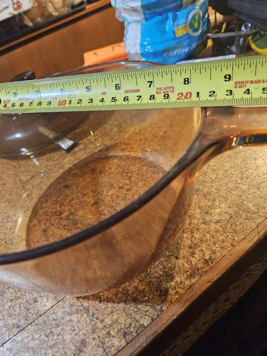 Amber Glass Saucepan with Lid - photo 5