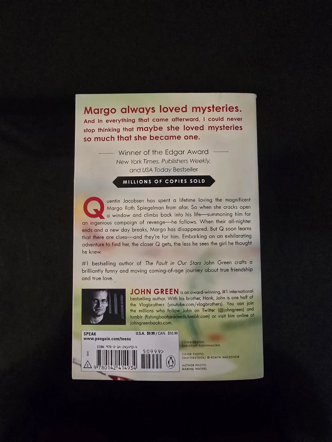 Paper Towns by John Green Paperback Book - photo 2