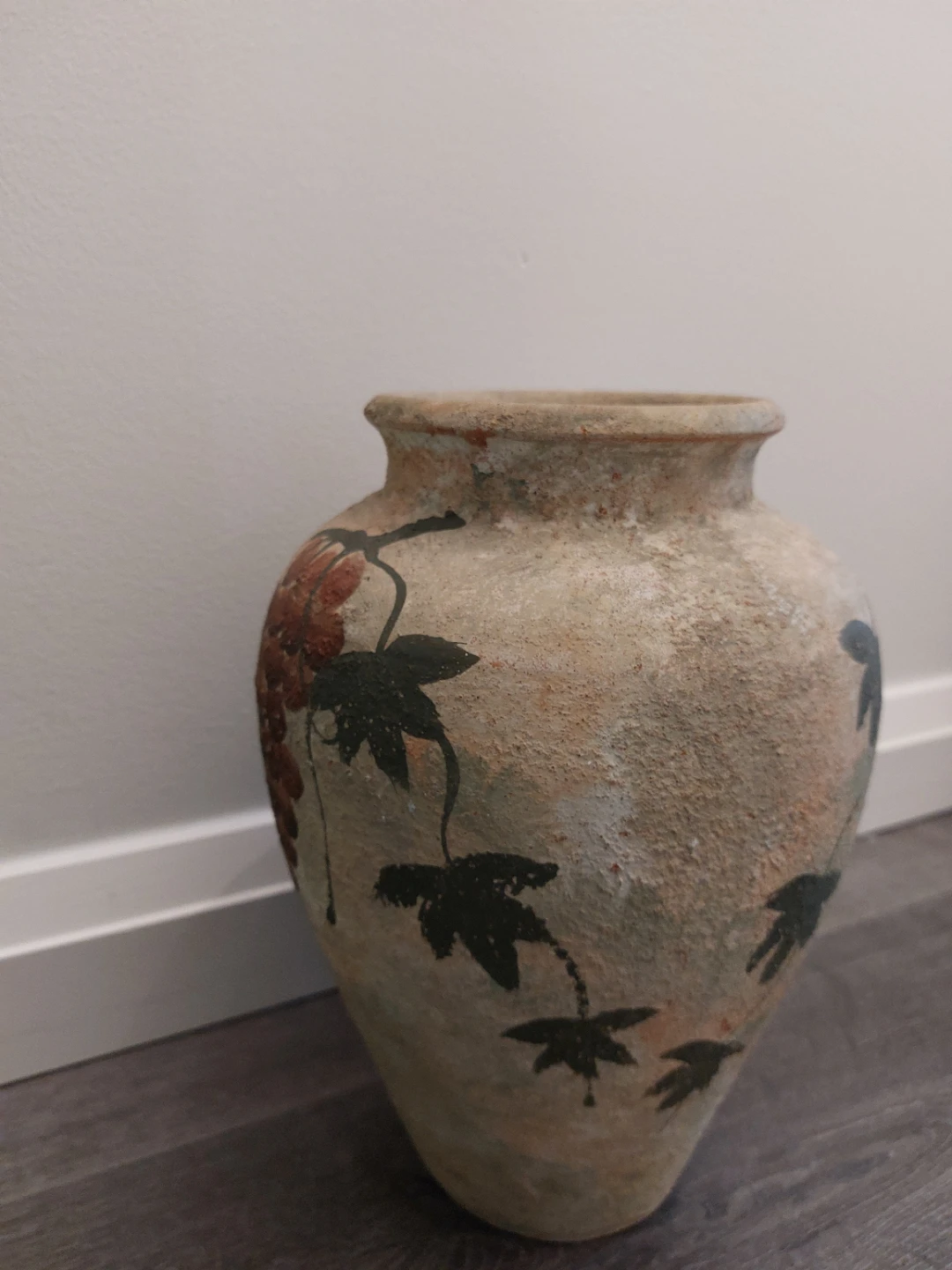 Decorative Vase with Grapes and Leaves - photo 4