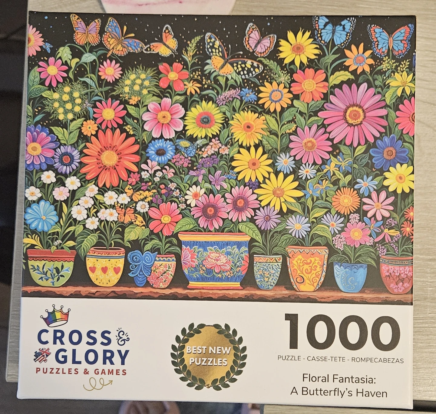 Cross & Glory 1000 Piece Puzzle - Floral Fantasia
