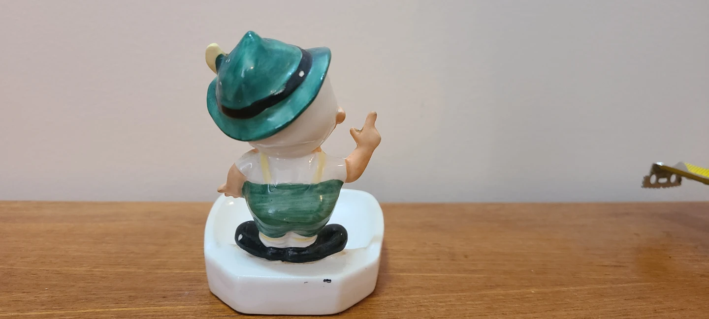 Vintage Schmiley Ceramic Ashtray Figurine - photo 5