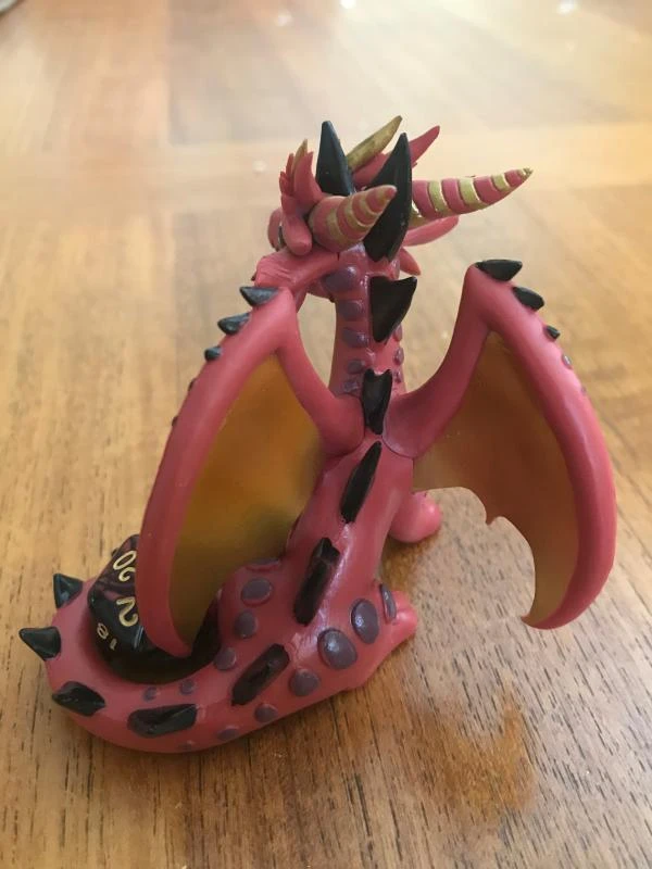 🌱 Dragons & Beasties Inferno Dice Dragon. Rare collectable. - photo 2