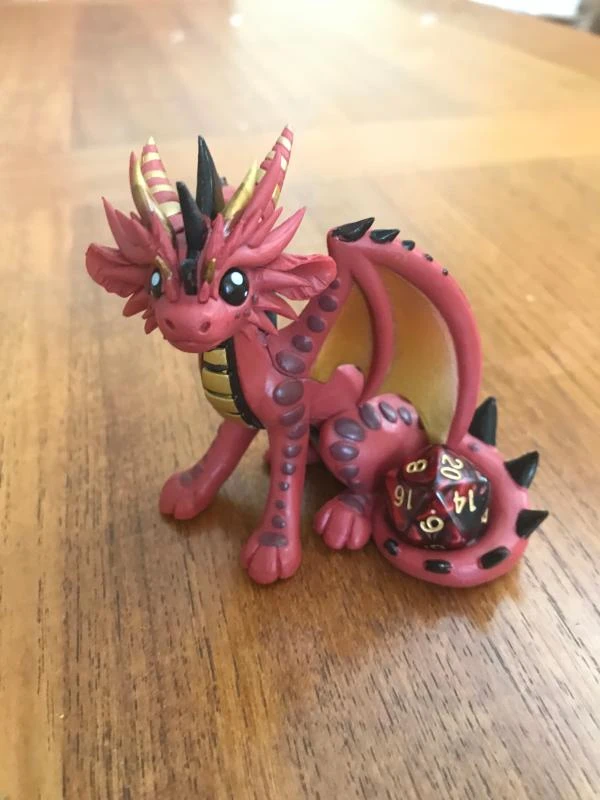 🌱 Dragons & Beasties Inferno Dice Dragon. Rare collectable. - photo 3