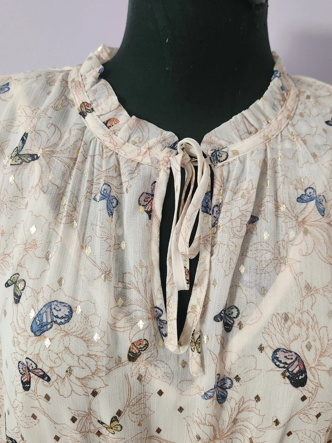 Tamara H. Women's Butterfly Print Dress Size XL - photo 2