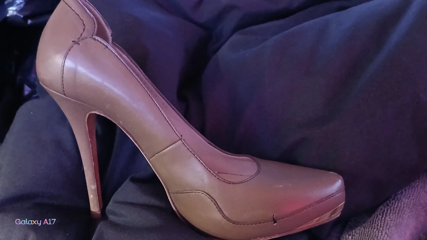 Escada Women's Brown Leather High Heel Pumps