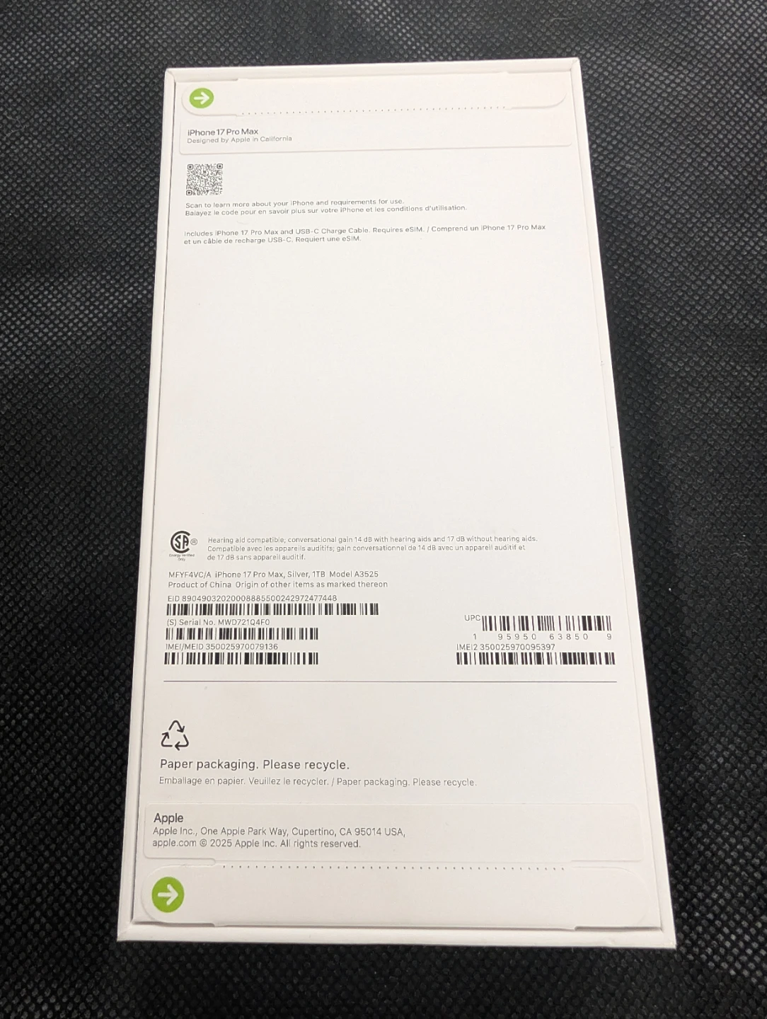 Apple iPhone 17 pro max 1TB - photo 2