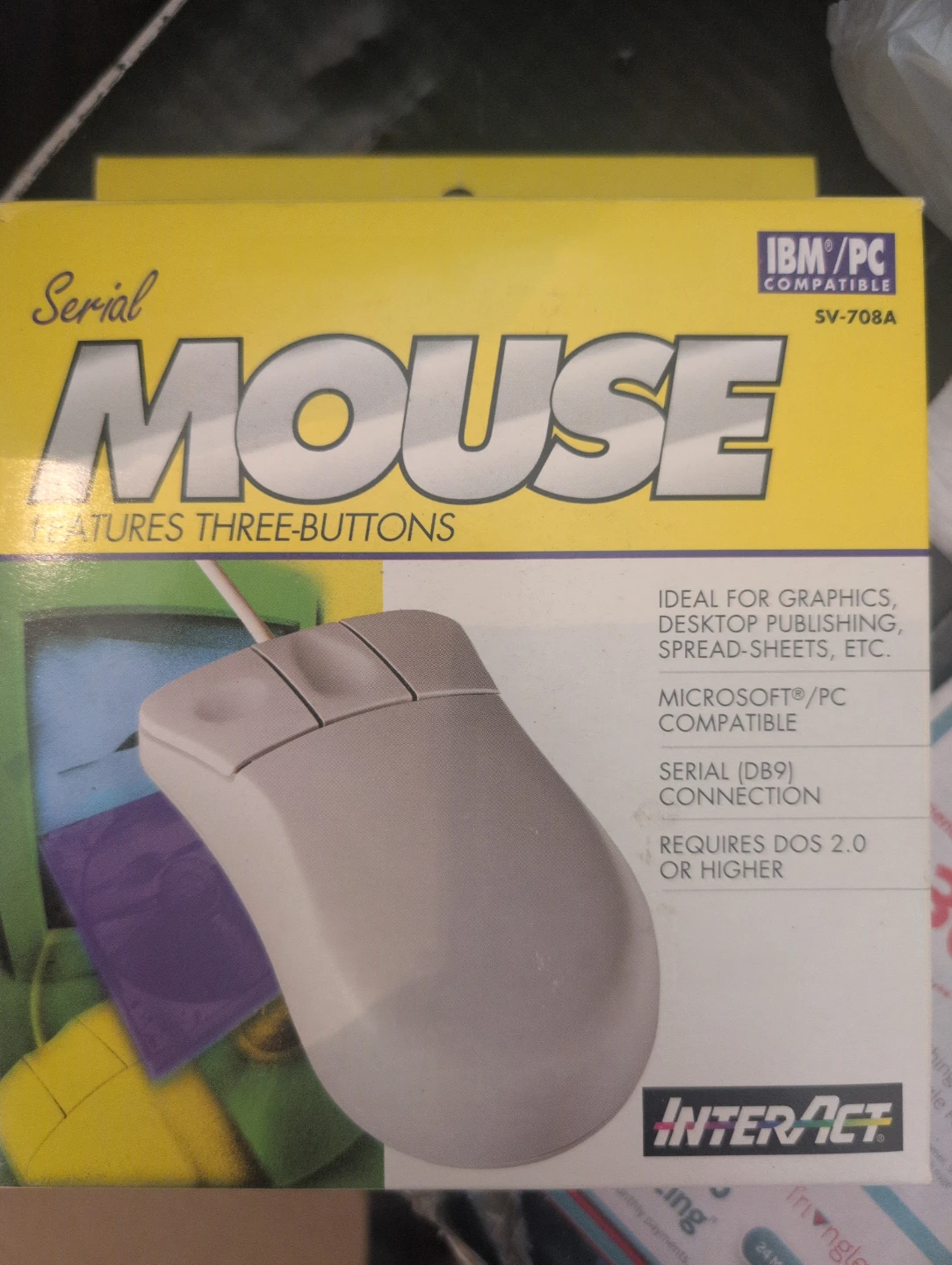 Interact Serial Mouse SV-708A - Three Buttons