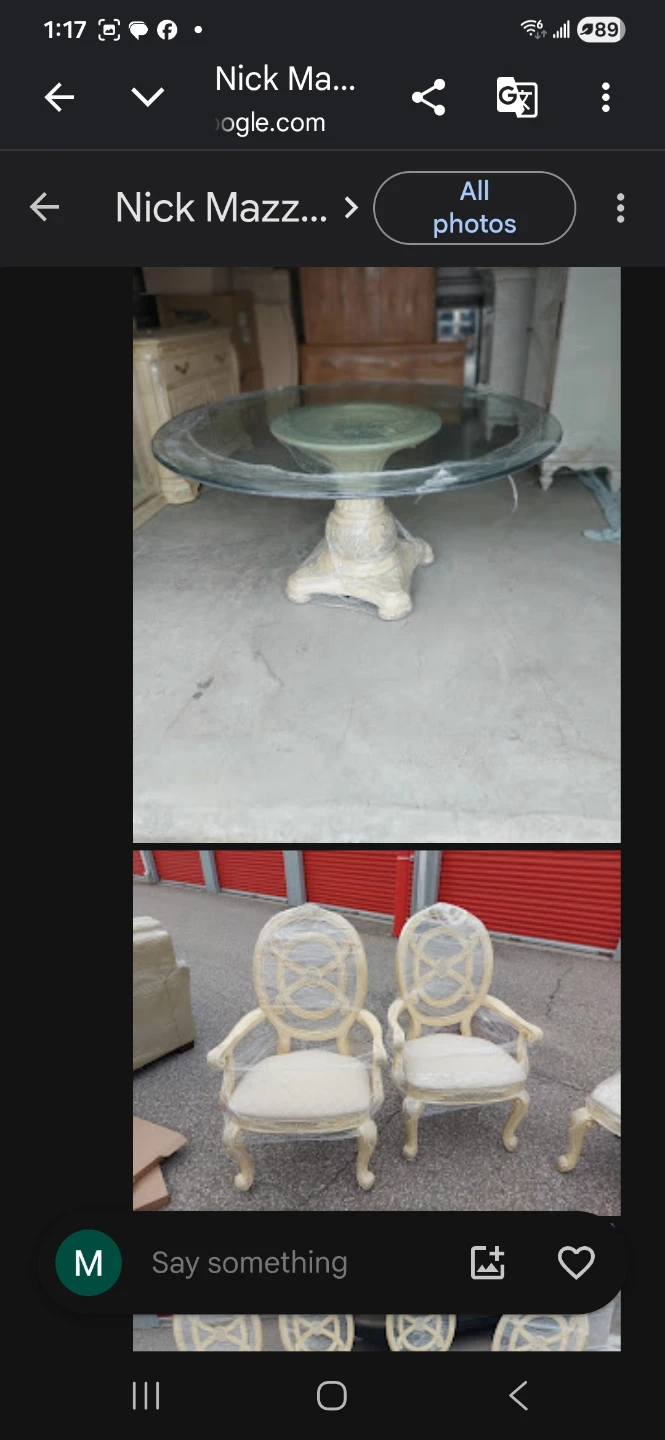 Set of 4 Cream Dining Chairs - photo 3