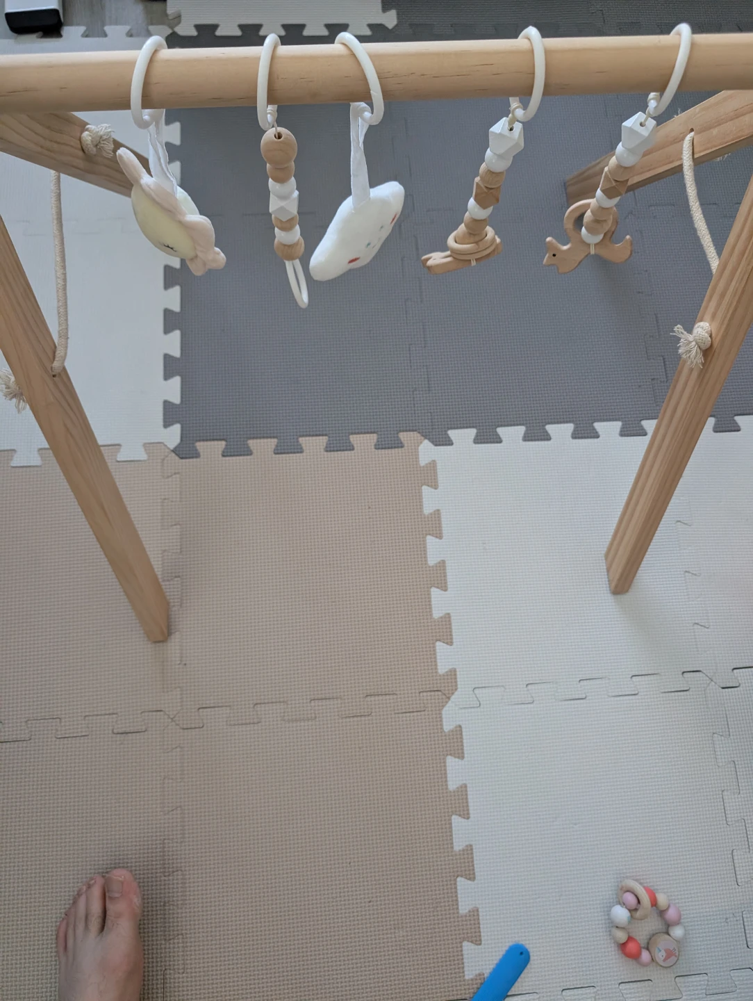 Wooden Baby Play Gym with Toys - photo 2