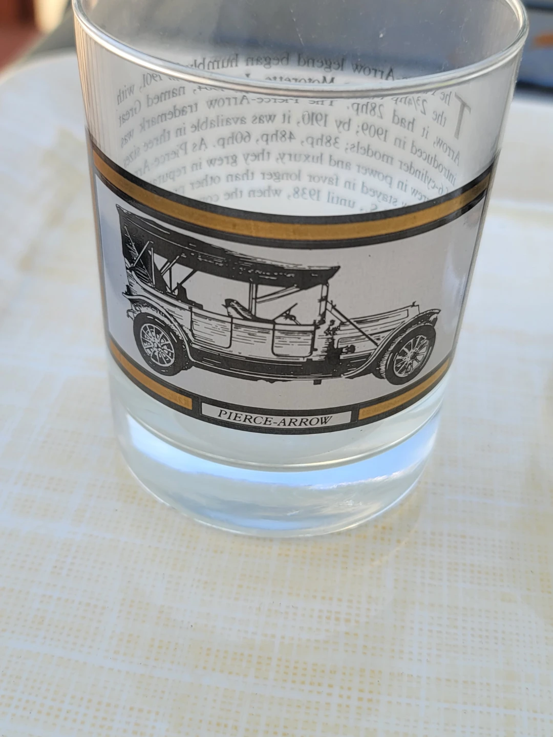 Set of 4 Vintage Collectible Glasses with Historical Vehicles - photo 2