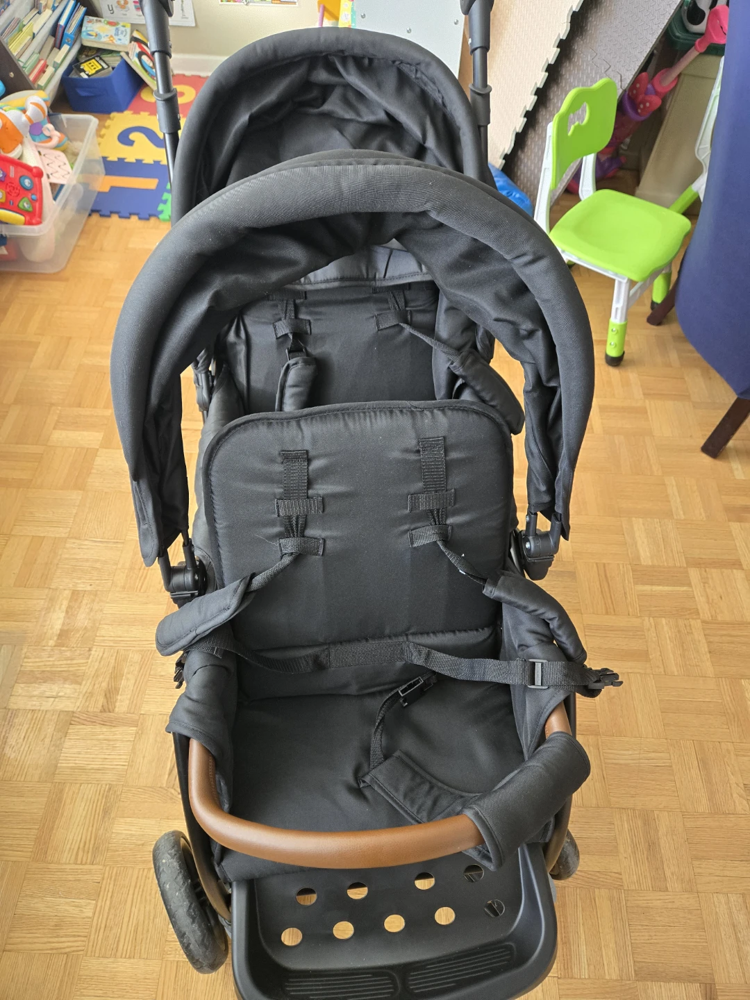 Black double stroller - photo 3