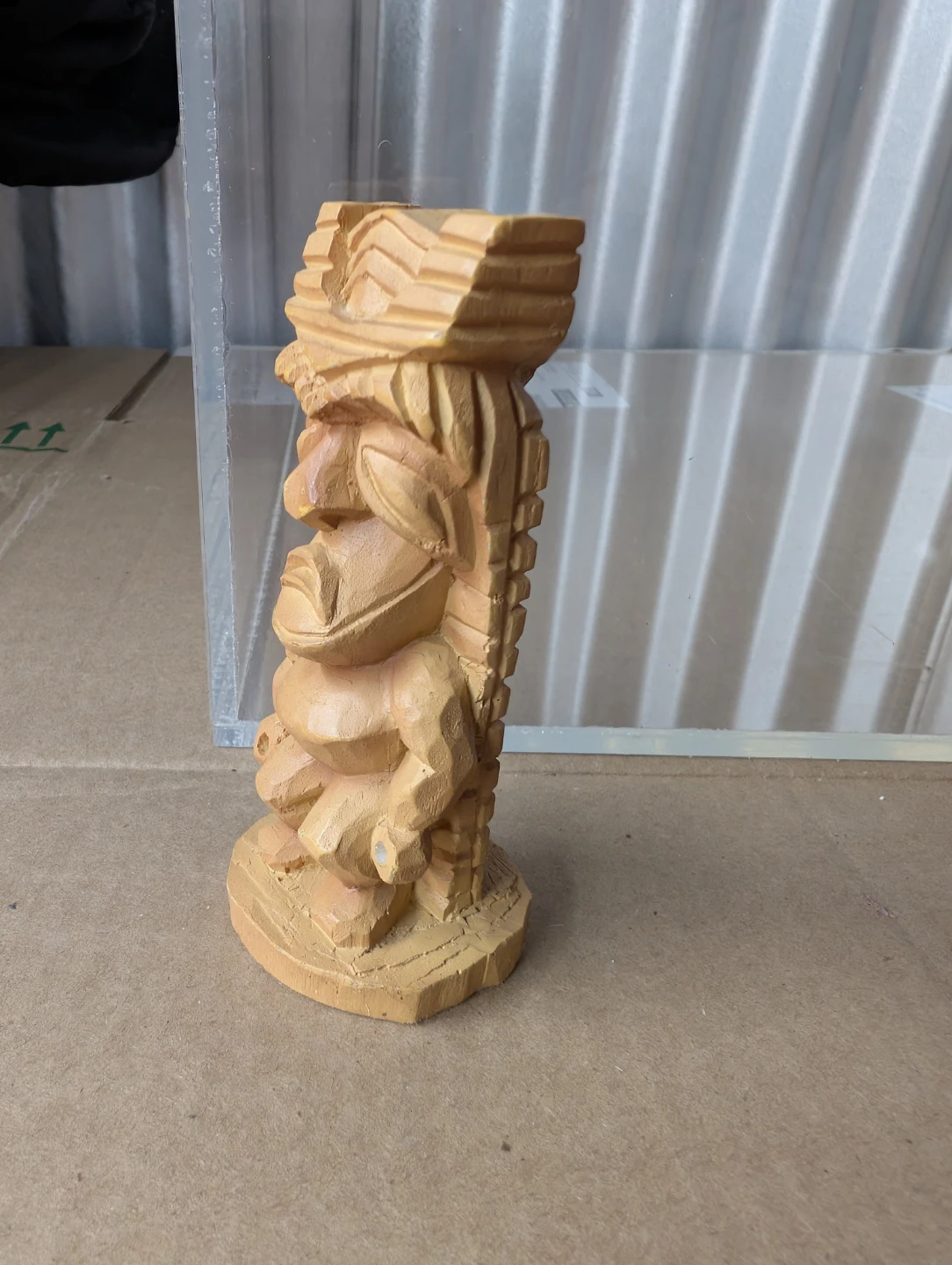 Carved Wood Tiki Figurine