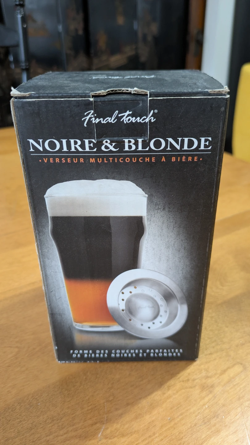 Final Touch Noire & Blonde Beer Pourer