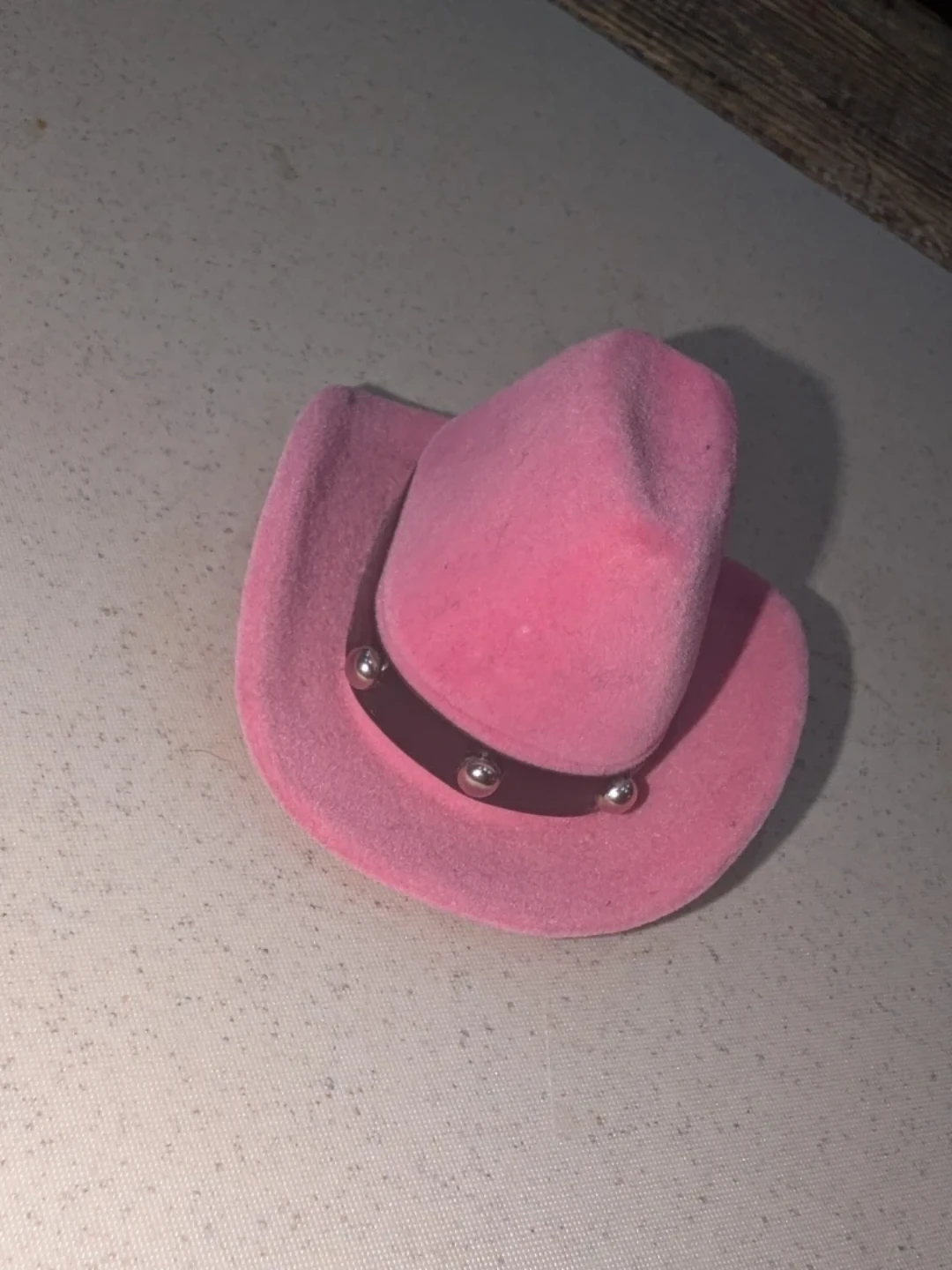 Pink Cowboy Hat Jewelry Box with Earrings - photo 2