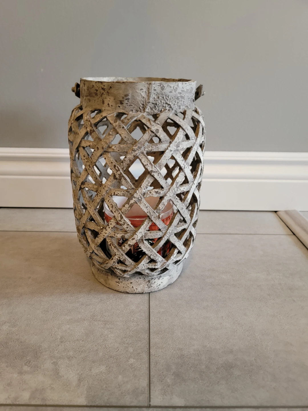 Decorative Lantern with Candle
