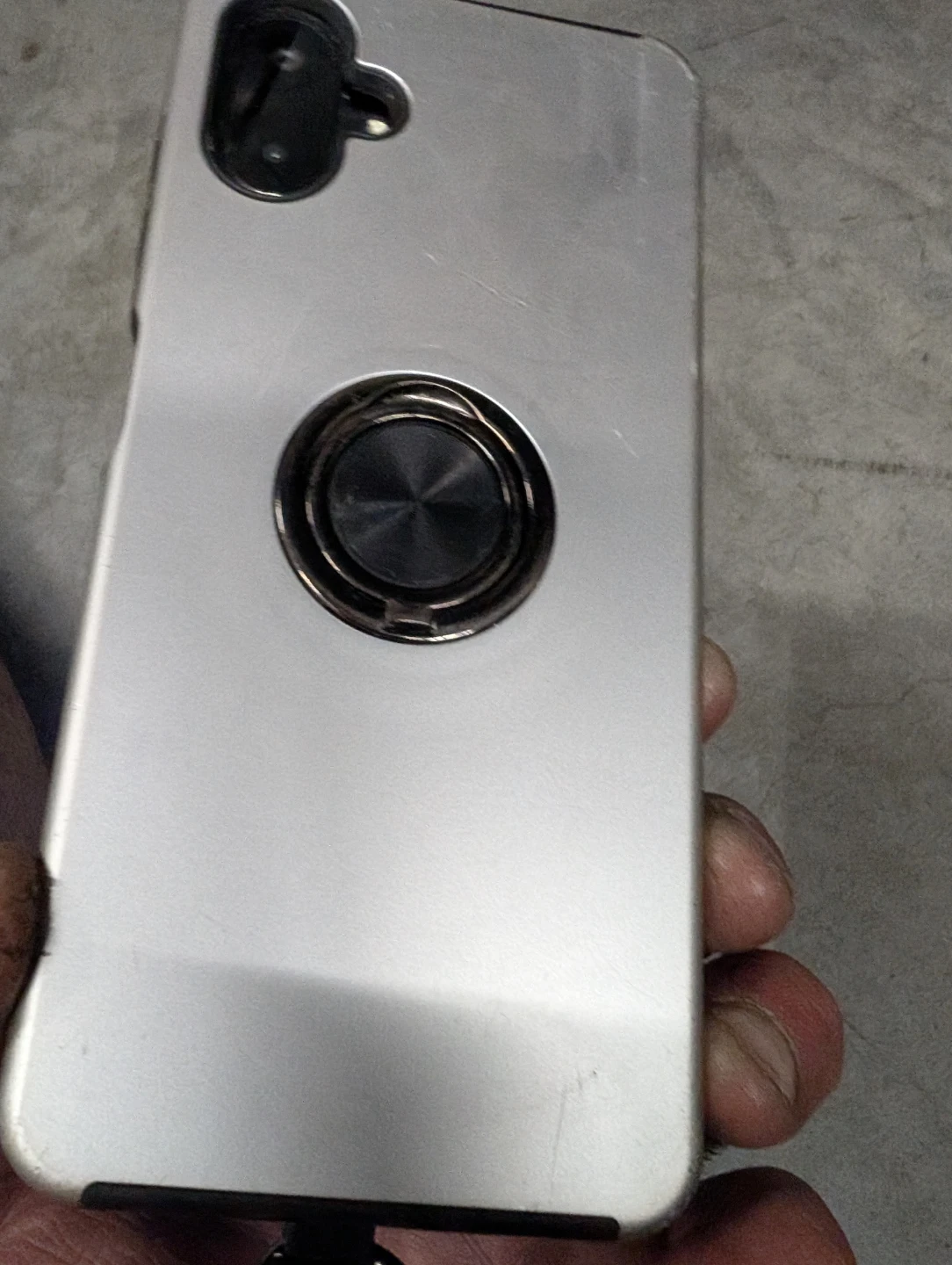 Silver Android Smartphone with Ring Holder - photo 3