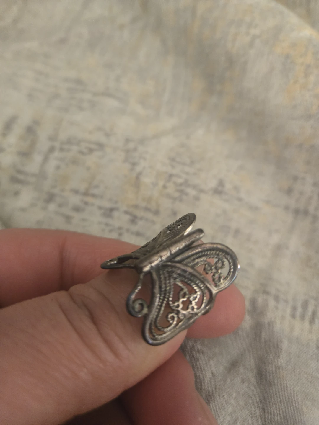 Butterfly filigree ring - photo 3