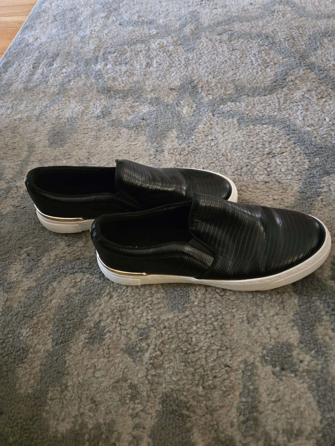 ALDO Black Embossed Slip-On Sneakers - photo 2