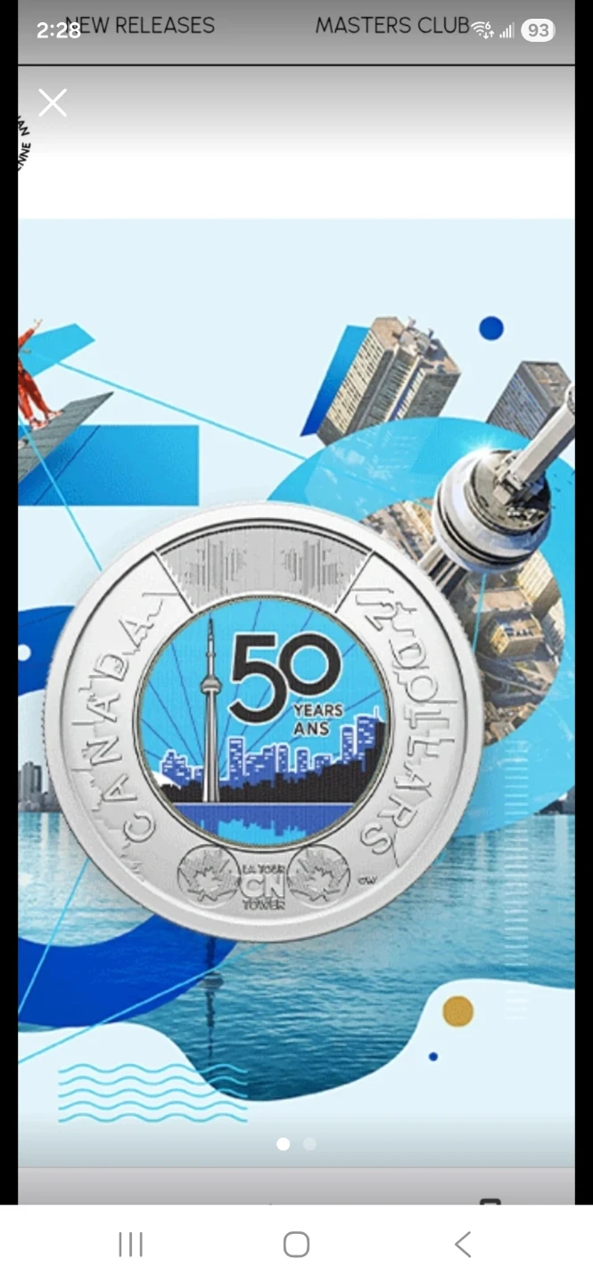 Canada 50 Years 2 Dollar Coin 2026