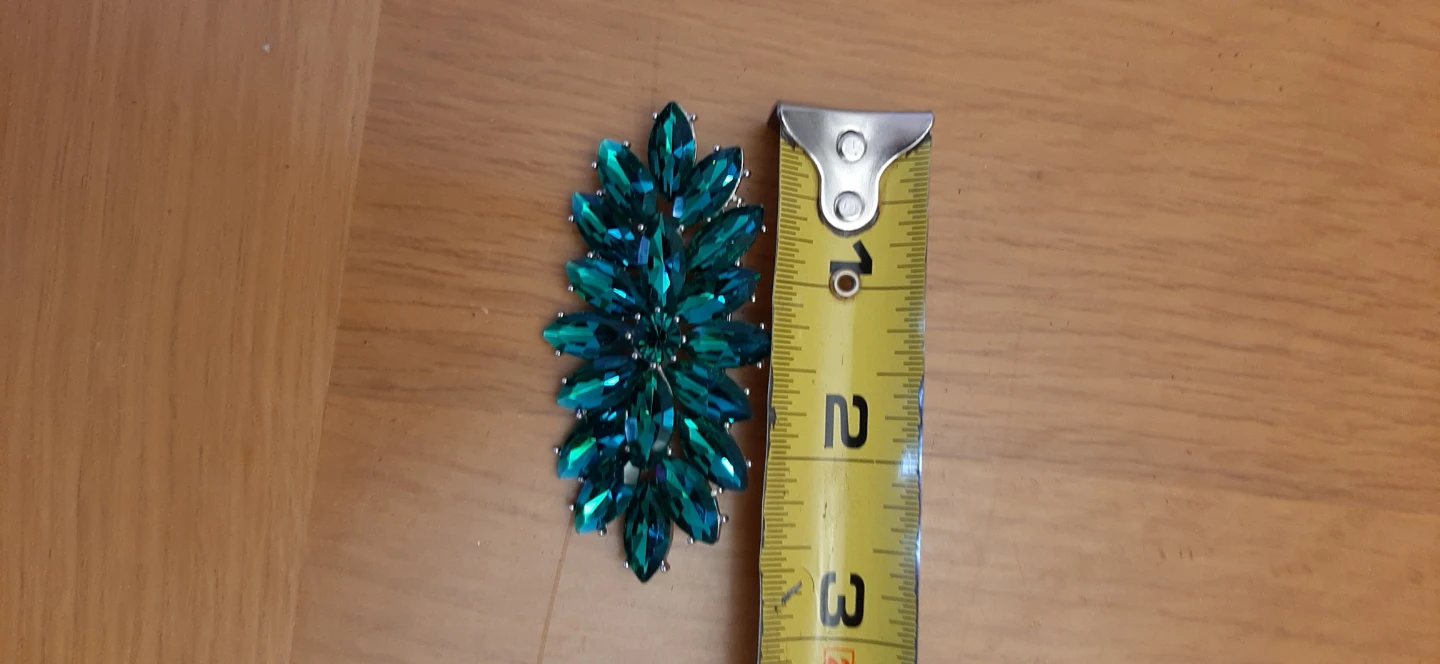 Emerald Green Rhinestone Brooch - photo 4