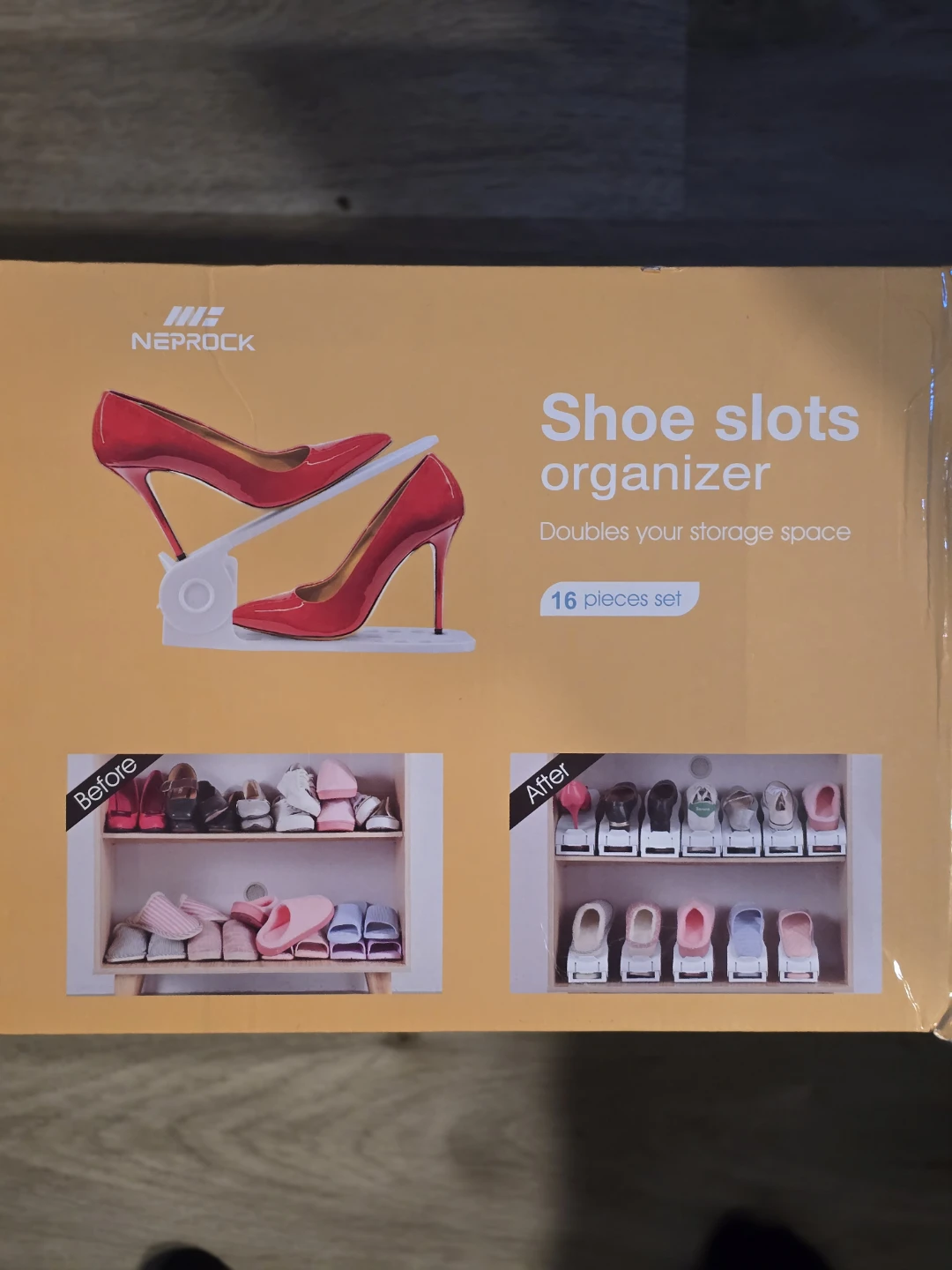 NEPROCK Shoe Slots Organizer - 16 Pieces Set - photo 3