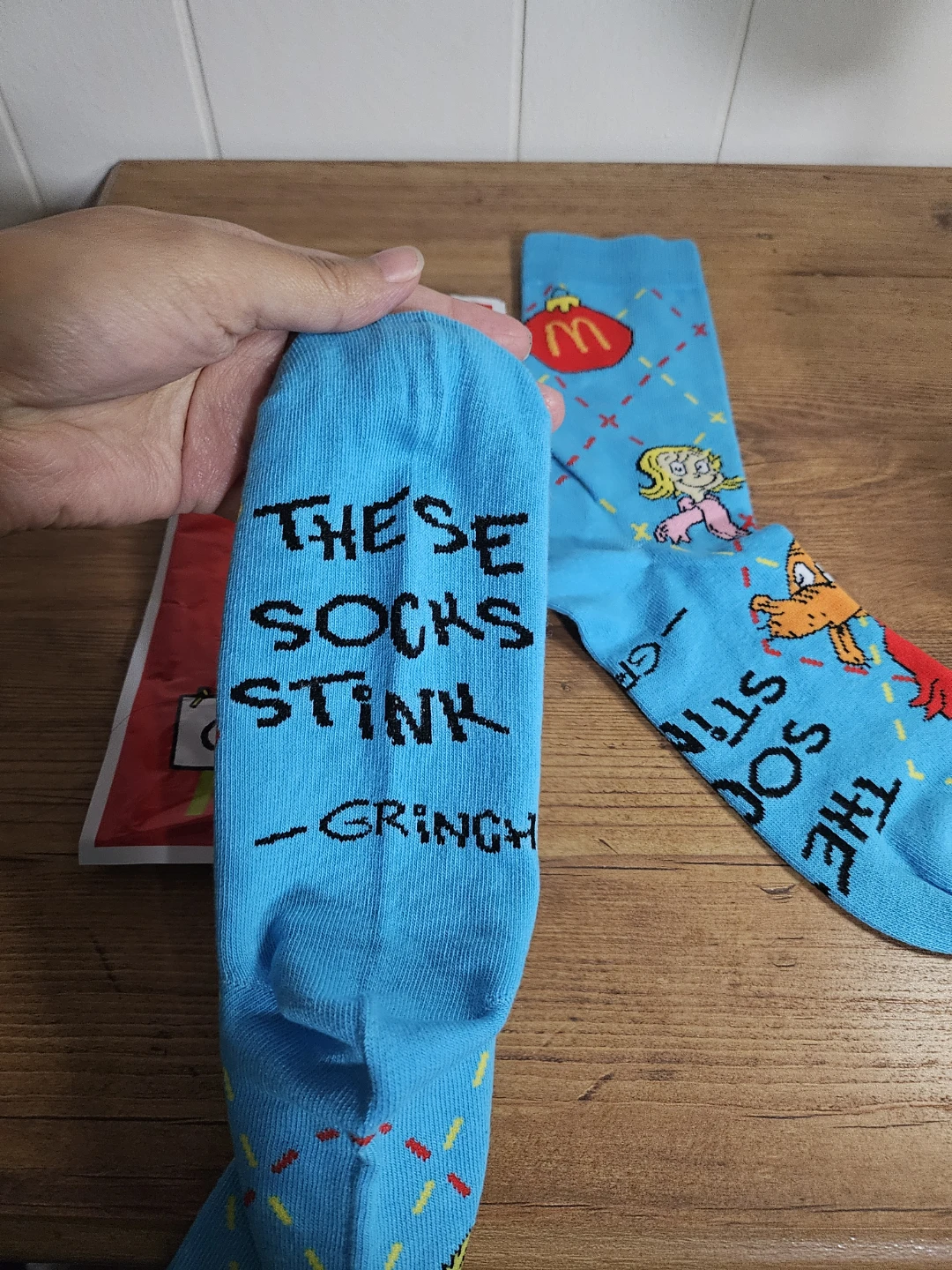 McDonald's The Grinch Meal Socks