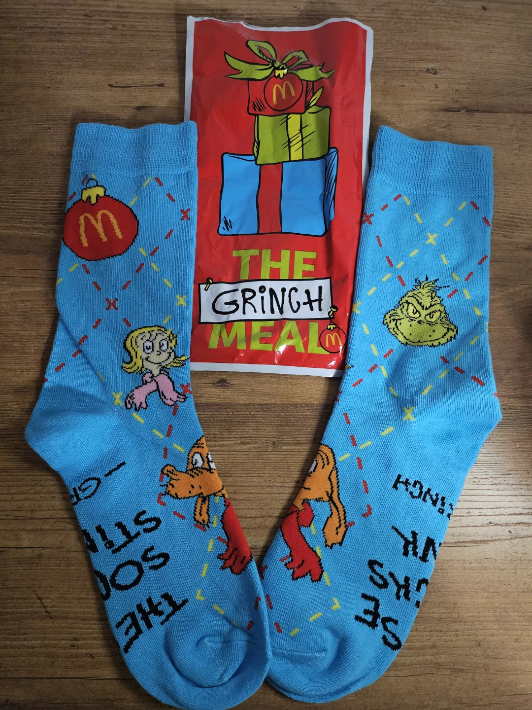 McDonald's The Grinch Meal Socks - photo 3