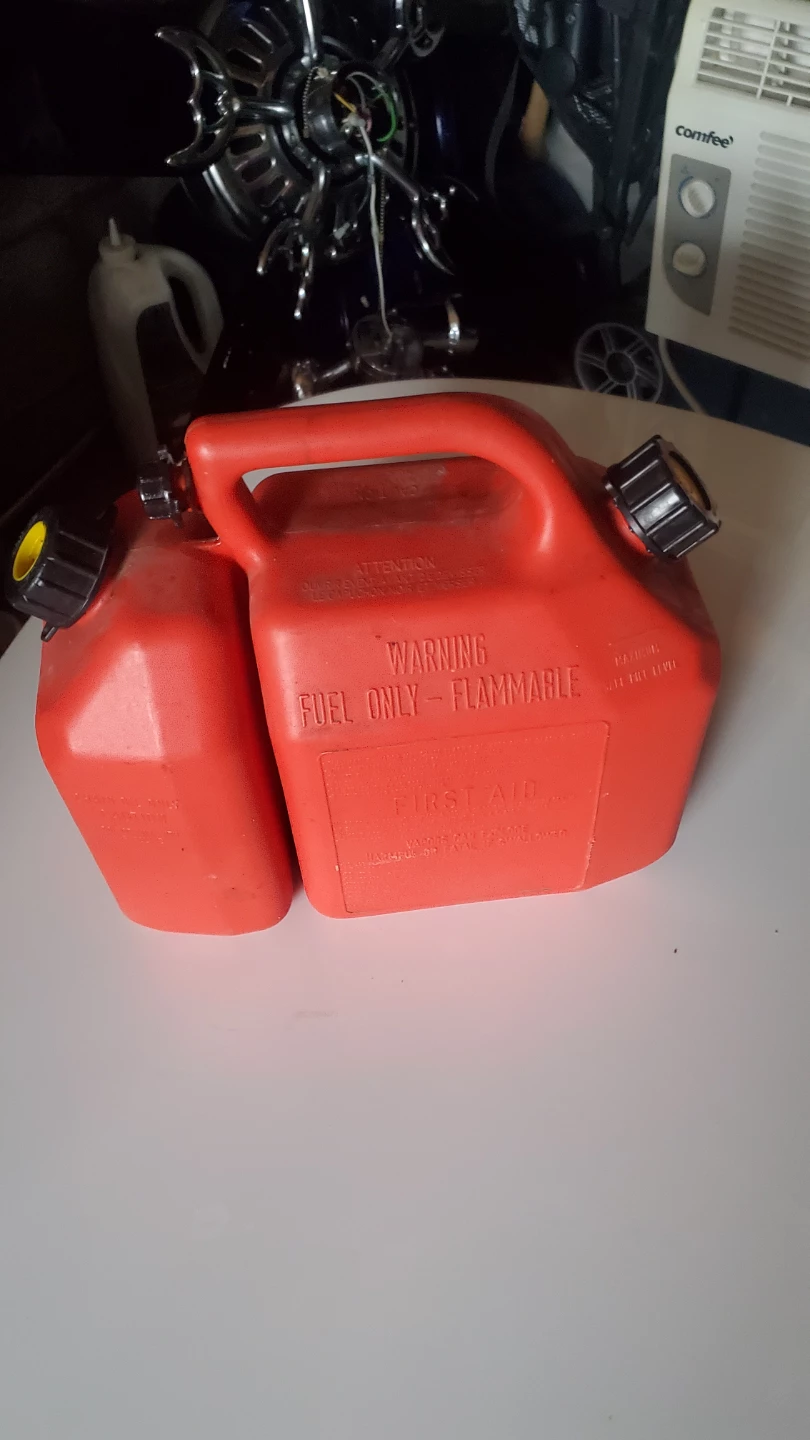 Red Plastic Gas Can - photo 5