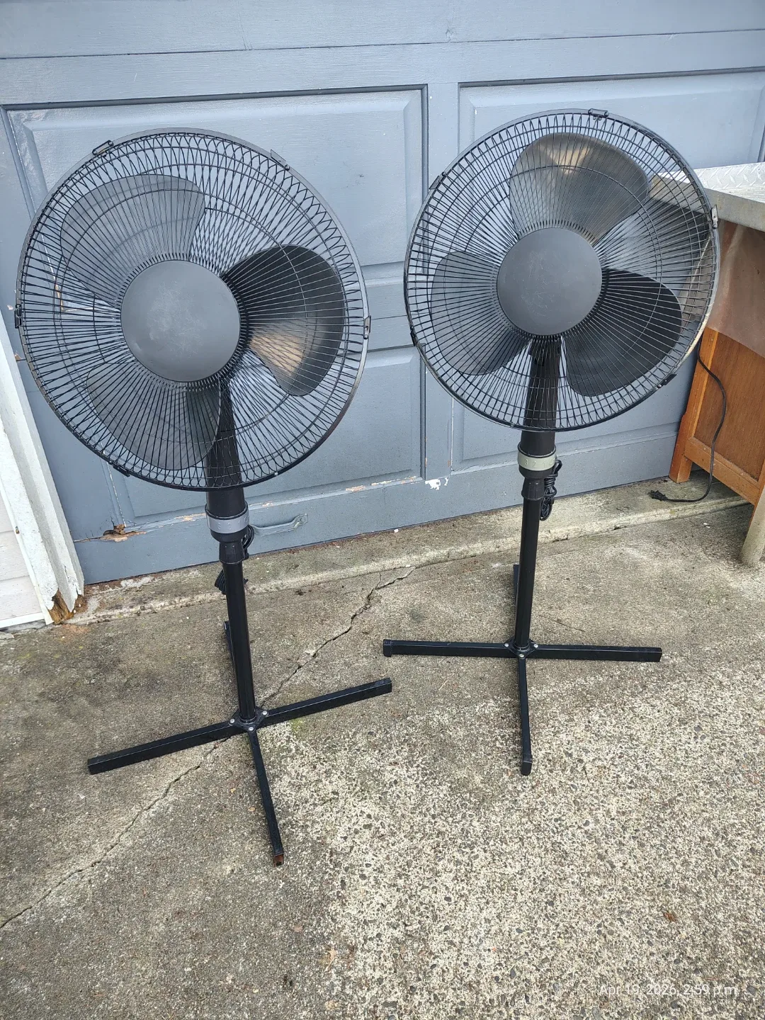 2  - 16 inch Pedestal Fans