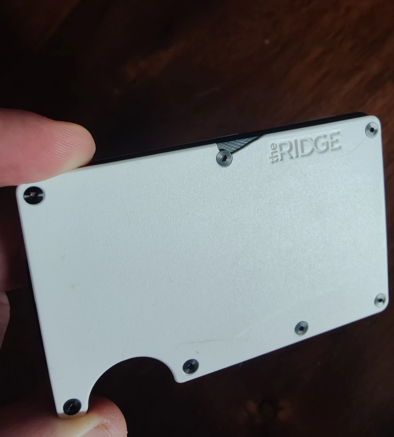 Ridge Wallet (White) RFID – Cosmetic Damage, with Box - photo 3