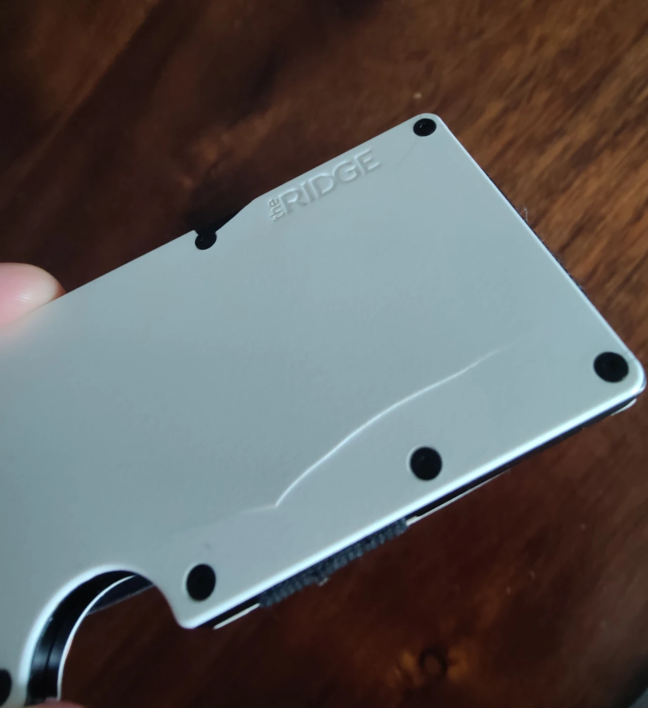 Ridge Wallet (White) RFID – Cosmetic Damage, with Box - photo 4