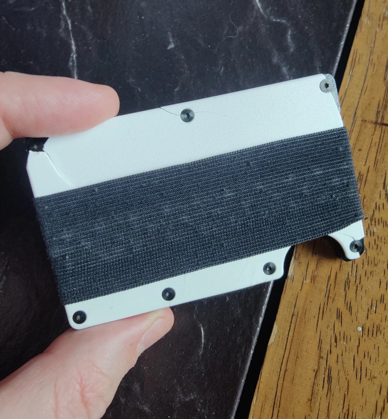 Ridge Wallet (White) RFID – Cosmetic Damage, with Box - photo 5