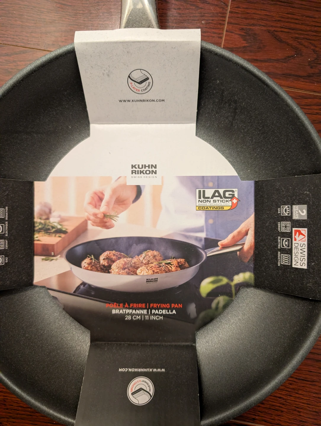 NEW Kuhn Rikon 28 cm / 11 inch Frying Pan - photo 3