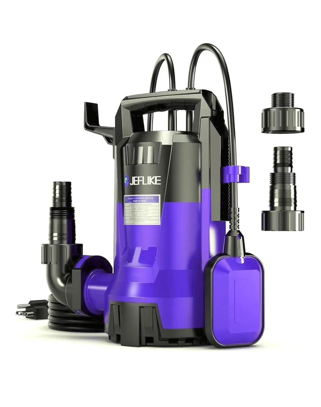 1/4HP Submersible Sump Pump 1950 GPH Utility Water Pump XSP-5-41