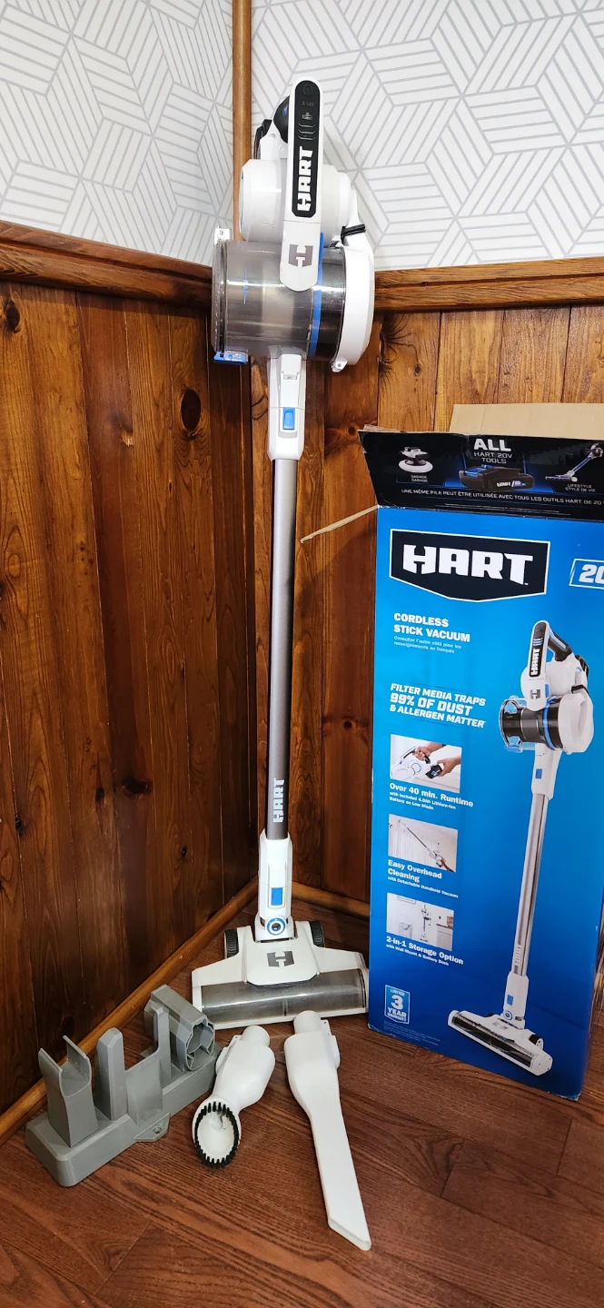 HART 20V Cordless Stick Vacuum Cleaner with Accessories