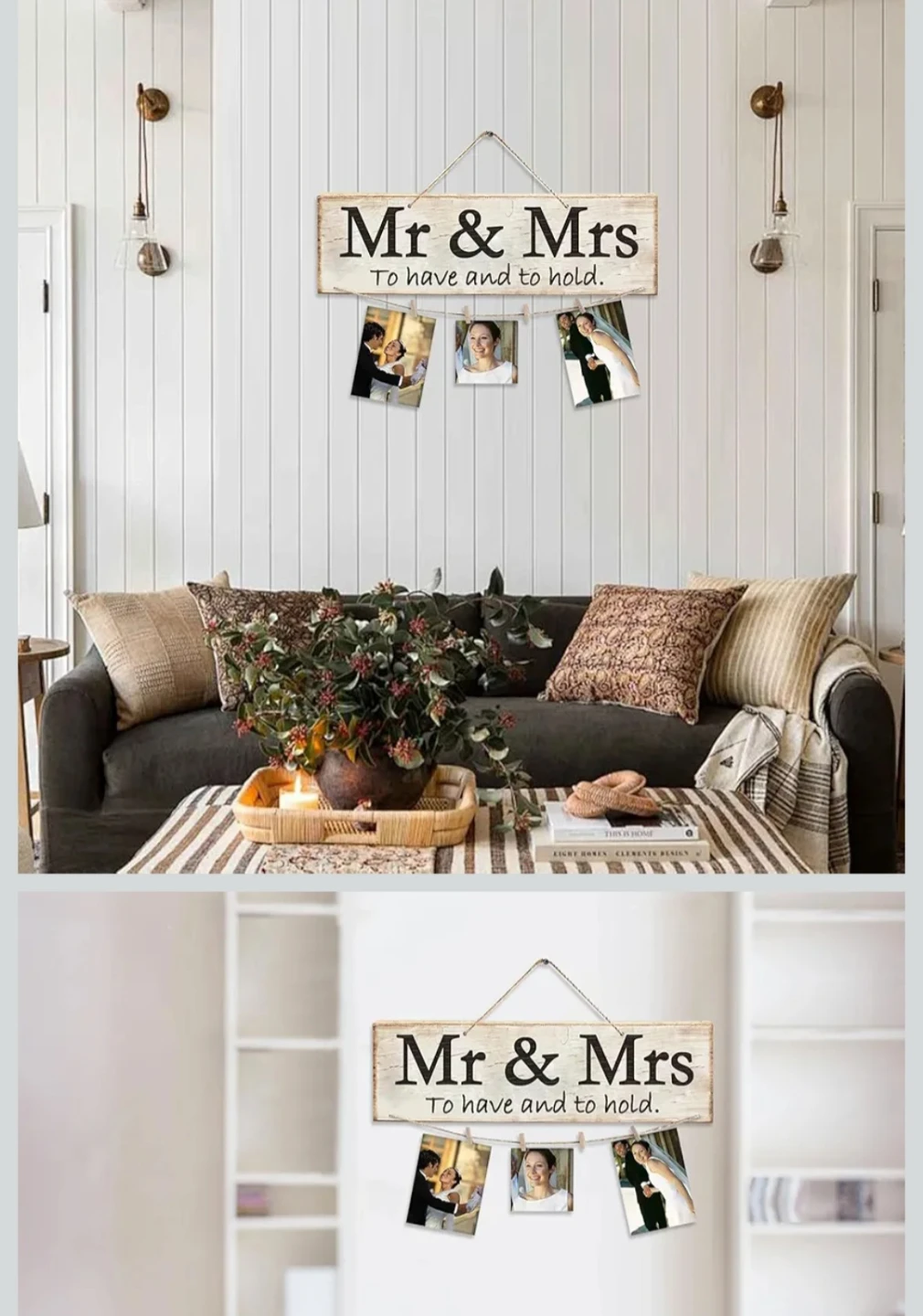 Mr & Mrs Photo Display Sign - photo 2