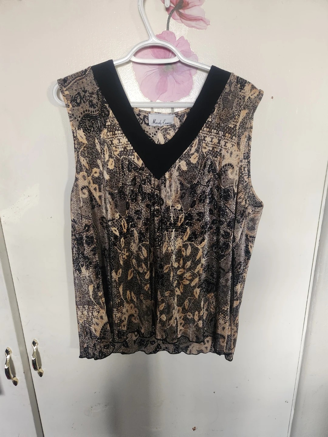 Mandy & Evans Sleeveless V-Neck Top