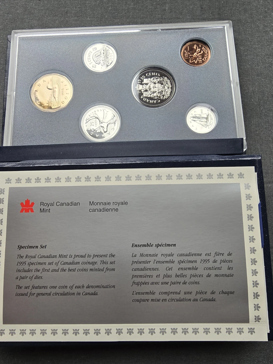 1995 Royal Canadian Mint Specimen Coin Set - photo 2