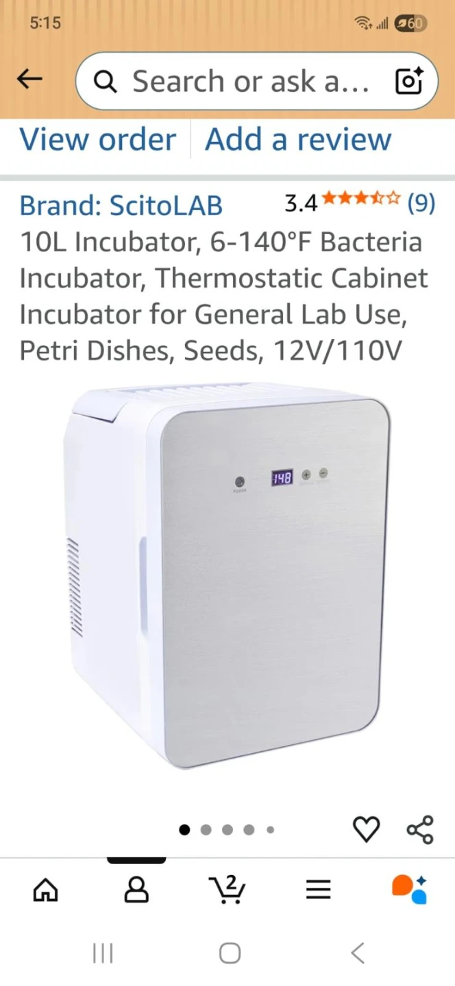 ScitoLAB 10L Incubator, Thermostatic Cabinet Incubator - photo 2