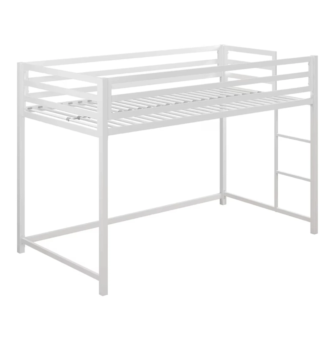 White Metal Loft Bed - Twin Size - photo 3