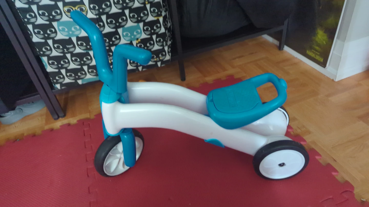 Blue and White Ride-On Toy