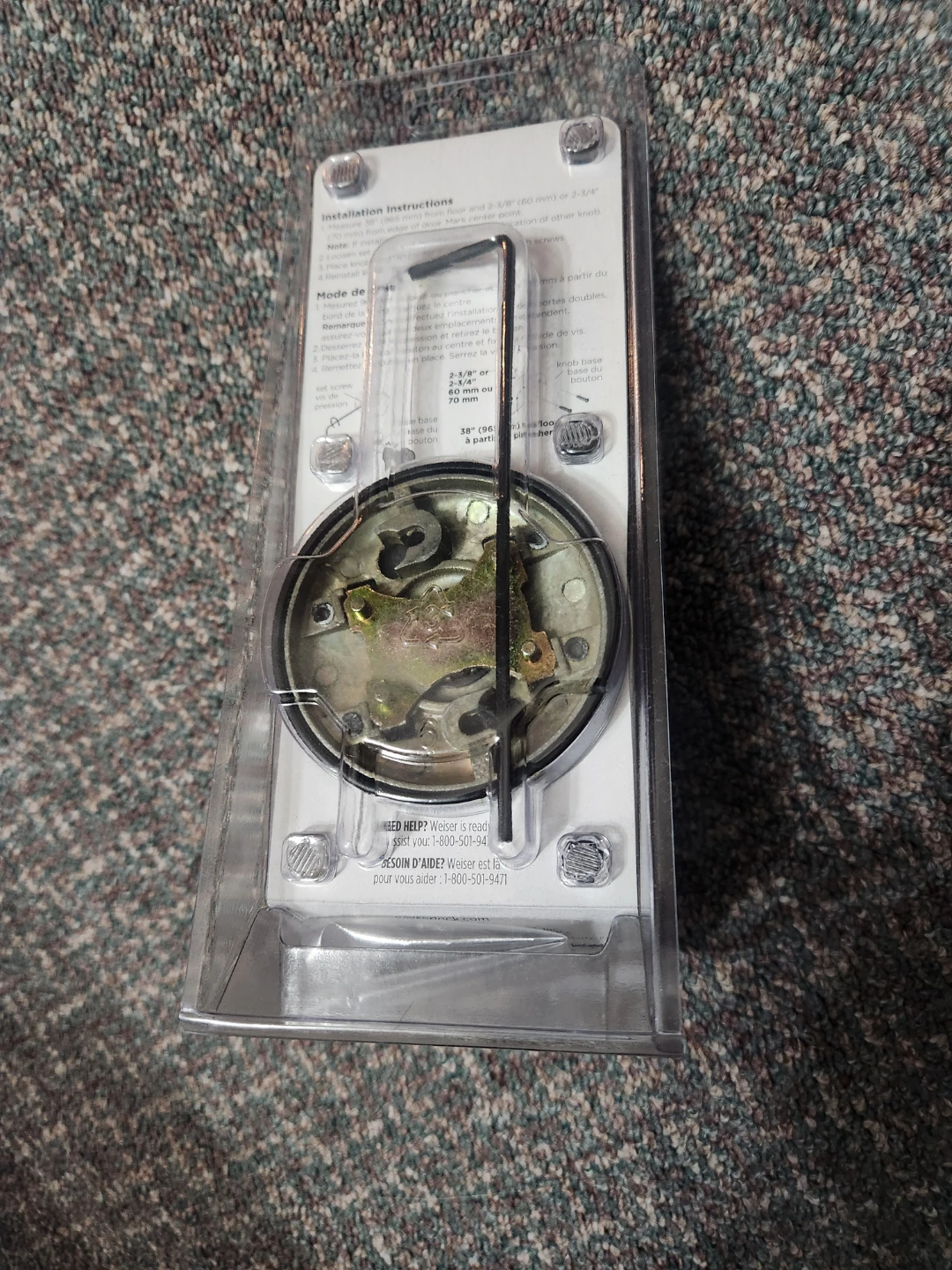 Weiser Black Inactive Door Knob - photo 2