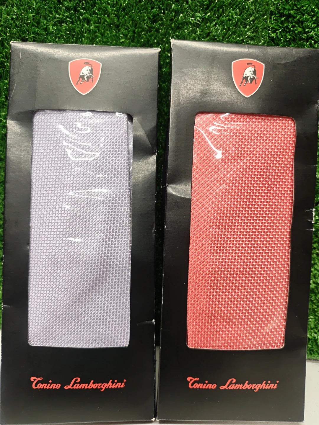 Tonino Lamborghini Dress shirt Ties - Red and Lavender