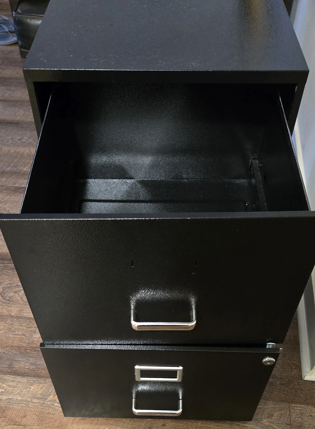 Black 2-Drawer Filing Cabinet - photo 3